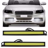 Par Farol Auxiliar Drl Luz Diurna De Led Cob 12w Slim 17cm