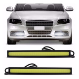 Par Farol Auxiliar Drl Luz Diurna De Led Cob 12w Slim 17cm
