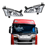 Par Farol Auxiliar Grade Scania Ntg Modelos P  G Compativel