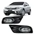 Par Farol Auxiliar Honda Civic 2012 2013 2014 2015 Aro Cromo