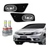Par Farol Auxiliar Honda Civic 2012 2013 2014 2015 + Led