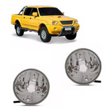 Par Farol Bloco Otico Pajero Sport Tr4 L200 2004 Á 2010 Liso
