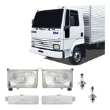 Par Farol Cargo 85 Até 00 Com Lâmpada H4 Pisca Caminhão Ford