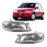 Par Farol Celta 99 00 01 02 03 04 05 06 Mascara Cromada