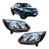 Par Farol Chevrolet S10 Ltz Com Led 2017 A 2020