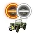 Par Farol De Led Troller Jeep Willys Carcaça Alumínio Ip67