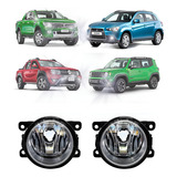 Par Farol De Milha Auxiliar Neblina Kit Lente Em Vidro