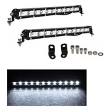 Par Farol De Milha Barra 12 Leds 36w Slim 4x4 Jeep Troller