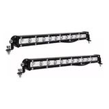 Par Farol De Milha Barra 12 Leds 36w Slim 4x4 Jeep Troller