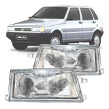 Par Farol Dianteiro Fiat Uno Fiorino 99 2000 2001 2002 2003