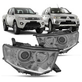 Par Farol Dianteiro Pajero Dakar 2009 2010 2011 12 2013 Tyc
