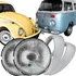 Par Farol Dianteiro Vidro + Aro Cinza Fusca Kombi 76 A 2012