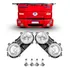 Par Farol Duplo Diagonal Ford Cargo 00/11 + 04 Lâmpadas H7