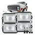 Par Farol Duplo Vidro Com Led Ford F1000 F4000 1985 À 1991
