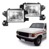 Par Farol F1000 F4000 93 94 95 96 97 Com Suporte Lente Vidro