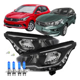 Par Farol Fiat Argo Cronos 2017 2018 2019 Super Branca