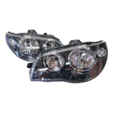 Par Farol Fiat Palio Máscara Negra 2004 A 2016 Aro Cromado