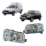 Par Farol Fiat Uno Mille Fire Economy Cromado 2004 Até 2013