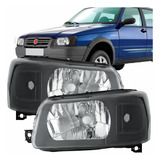 Par Farol Fiorino Uno Fire 05 06 07 08 09 A 13 Mascara Negra