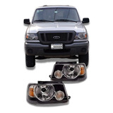 Par Farol Ford Ranger 2005 2006 2007 2008 2009 Mascara Negra