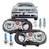 Par Farol Golf 99 A 04 Macara Negra Lente Vidro + Lampadas