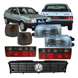 Par Farol + Grade + Pisca Fumê + Lanterna Fumê Gol G1 91/95