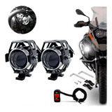Par Farol Lâmpada Moto Milha Led Auxiliar Neblina Fazer 250