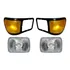 Par Farol Lanterna Seta Ford Pitbull F12000 F14000 Amarela