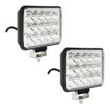 Par Farol Led 45w Selado Alta Baixa Caminhão Universal