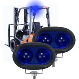 Par Farol Led Blue Spot Empilhadeira Pulveriza Nr11 Luz Azul