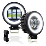 Par Farol Led F4 Foco Aberto Off Road Toyota Hilux Sw4 4x4