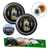 Par Farol Led Fusca Kombi 7 Pol Angel Eyes Luz Seta 60w 30v