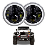 Par Farol Led Seta Laranja Jeep