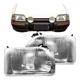 Par Farol Lente Policarbonato Compativel Escort 1987 A 1994