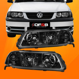 Par Farol Masc Negra Gol G3 99 00 01 02 03 04 05 Foco Duplo