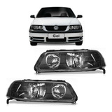 Par Farol Masc Negra Gol G3 99 00 01 02 03 04 05 Foco Duplo