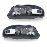 Par Farol Másc Negra Mold Crom Gol Parati Saveiro G4 Arteb