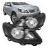 Par Farol Máscara Negra Gol Voyage G5 2008 À 2012 Foco Duplo