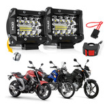 Par Farol Milha Auxiliar Moto Led