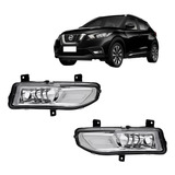 Par Farol Milha Auxiliar Neblina Nissan Kicks 2017 2018