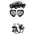 Par Farol Milha Auxiliar Pick Up Hilux Srv 2009 2010 11 +led