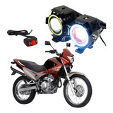 Par Farol Milha Honda Nx4 Falcon 400 2003 Angel Eye U7 Mini