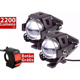 Par Farol Milha Led Cree U5 Auxiliar Moto 12v Xenon Bmw