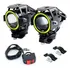 Par Farol Milha Led Moto Universal Alumínio U7 Angel Eyes