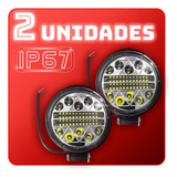 Par Farol Milha Led Redondo 102w Universal 12v 24v Off Road