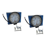 Par Farol Milha Led Redondo 27w 12v 24v Carro Jeep Caminhã