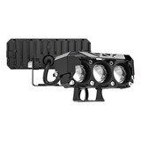 Par Farol Milha Moto Auxiliares Led Dual Color Luz Auto