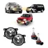 Par Farol Milha Pajero Tr4 Full Lente Em Vidro + Lâmpada H11