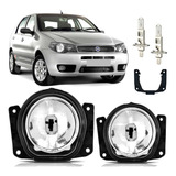 Par Farol Milha Palio G2 2001 Até 2007 Com Suporte + Lâmpada