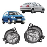Par Farol Milha Polo Hatch Sedan 2003 2004 2005 À 2006 Novo